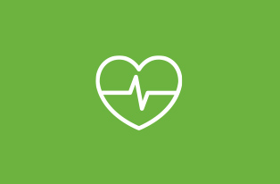 image of heart icon depicting health and wellbeing