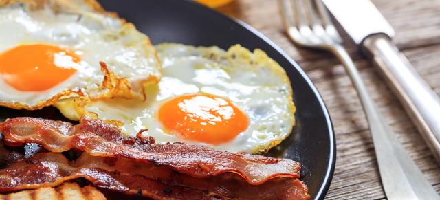 brunch items and cutlery