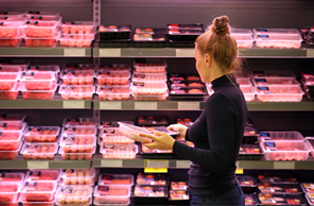 Image of woman grocery shopping