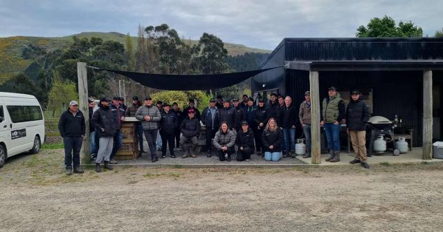 image of field day attendees sitting in a group